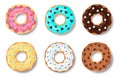 collection of colorful doughnut cakes Royalty Free Stock Photo